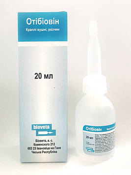 Отибиовин 20мл краплі вушні Bioveta