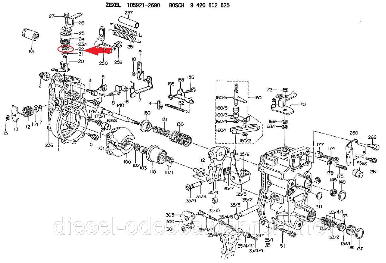 Сальник вала рычага остановки двигателя топливного насоса типа PES 4AD 10*18*4 9411611832 - фото 2 - id-p1609954412