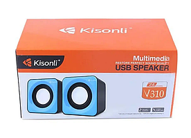 Колонки для комп'ютера, Kisonli, V310, потужність 1W