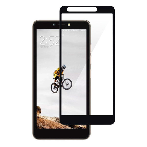 Tecno Pop 2F Захисне скло Black тех. пакування