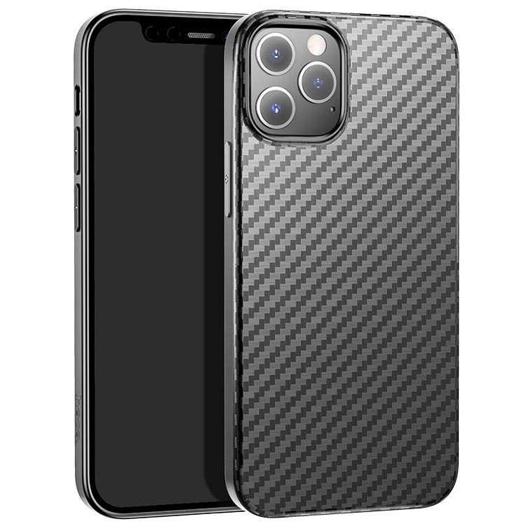 Чохол на iPhone 12/12 Pro 6.1" HOCO Delicate shadow TPU case Чорний, фото 1
