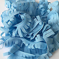 Фантазійна стрічка для створення квітів, сіро-блакитна, 5 см (відріз 1м)