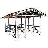 Дерев'яна альтанка 3 на 4 м, розбірна (на 14-16 осіб) "Дельта", фото 2