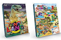 Набор креативного творчества "Dino Land 7 в 1" Danko Toys DL-01-01U укр, набор детских игр, Lala.in.ua
