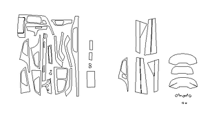 Комплект викрійок для салону AUDI Q7 2016