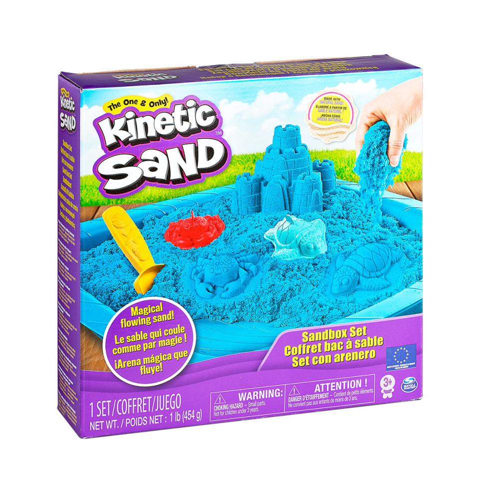 Набор Песка Для Творчества - Kinetic Sand Замок Из Песка (Фиолетовый) Kinetic Sand 71402P (Голубой), - фото 1 - id-p1609405583