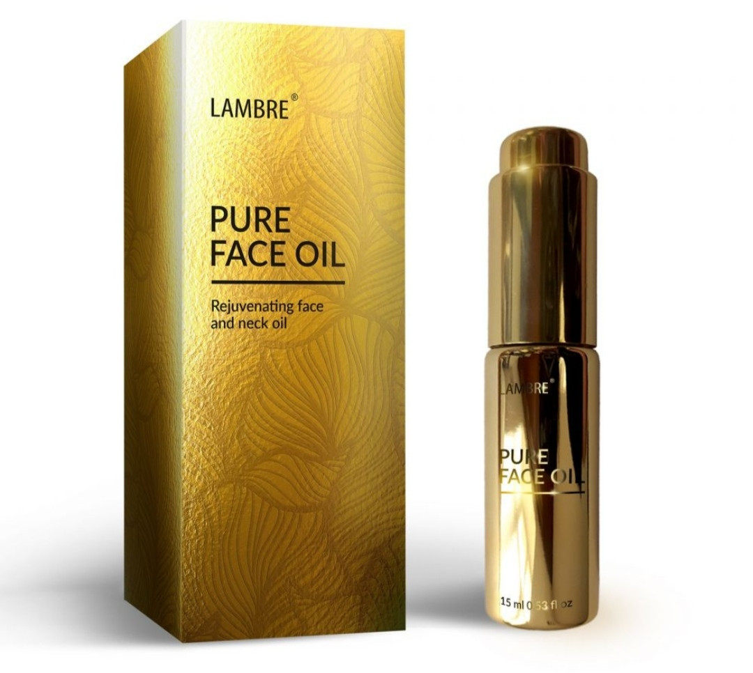 Омолоджуюче масло для обличчя і шиї 15 мл Lambre Pure Face Oil