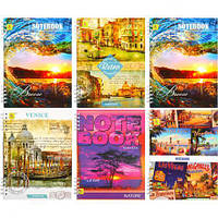 Від 2 шт. Блокнот А5 "Коленкор" 80 арк., спіраль тверда обкладинка купит оптом