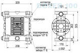 Пневматичний мембранний насос BOXER 100 ALU IB100-AL-HTTRT..., фото 3