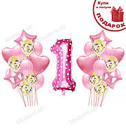 Набор воздушных шаров "One Year" (29 предметов), цвет - розовый