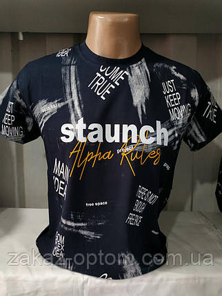 Футболка мужская молодежная Турция (M-3XL) оптом 89563, фото 2