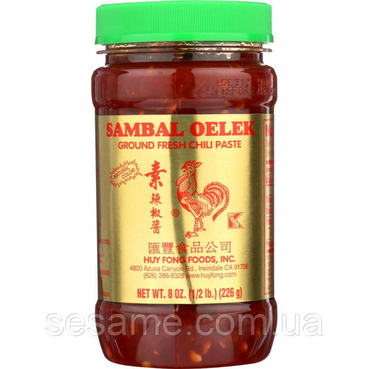 Гострий соус Самбал Sambal Oelek HUY FONG 226г
