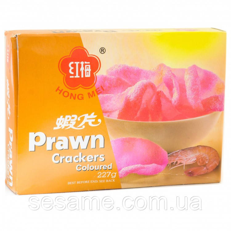 Рисові чіпси з креветкою Hong Mei 227г