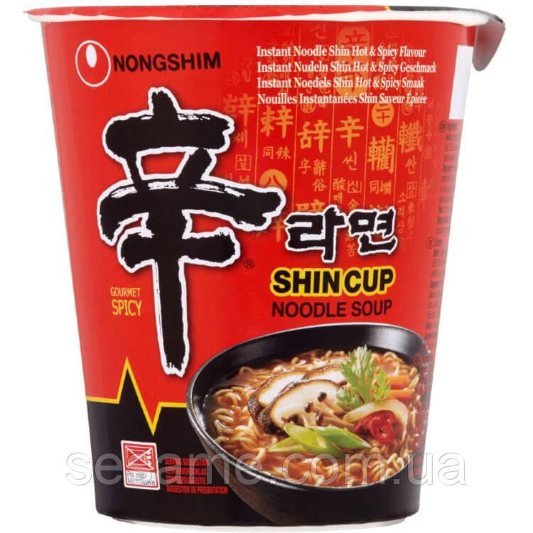 Суп Шин Рамьон у стакані гострий Nongshim 68г