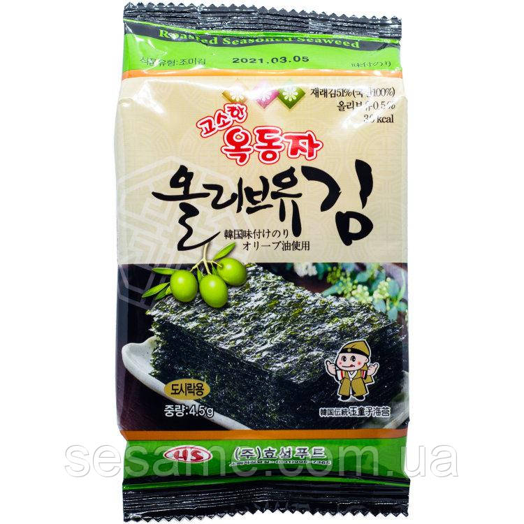 Чіпси норі Ock Dong Ja з оливковою олією 4,5г