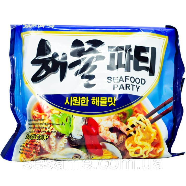 Суп рамьон з морепродуктами Seafood Party Samyang 125г