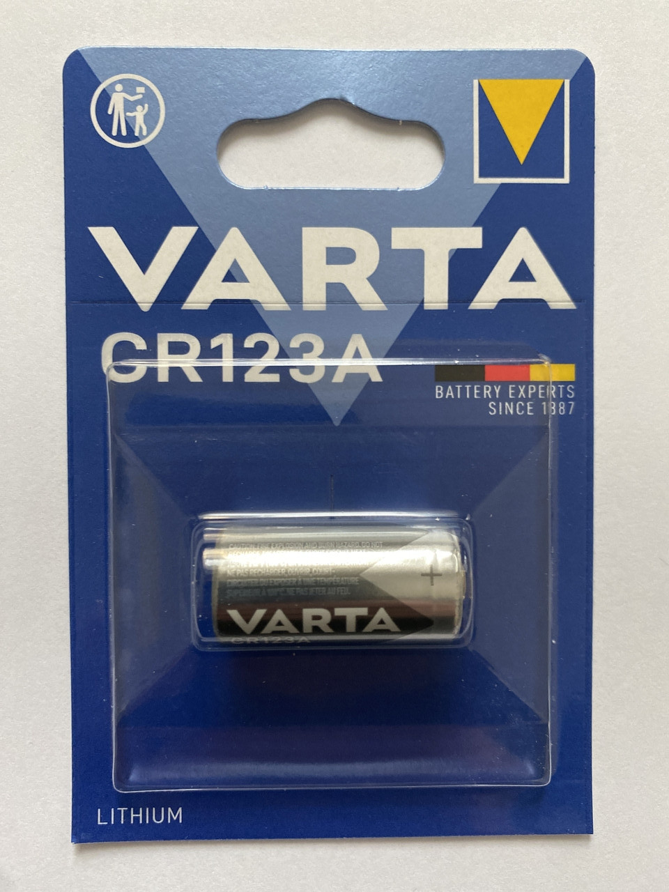 Батарейка CR123 Varta 3V Lithium, 1 шт.