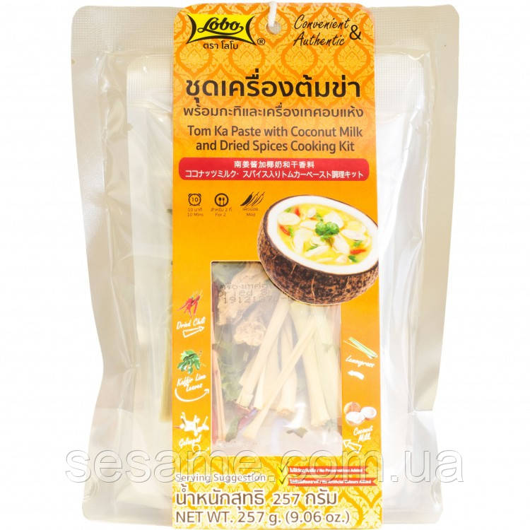 Набір для супу Том Кха 2 порції з кокосовим молоком LOBO 257г