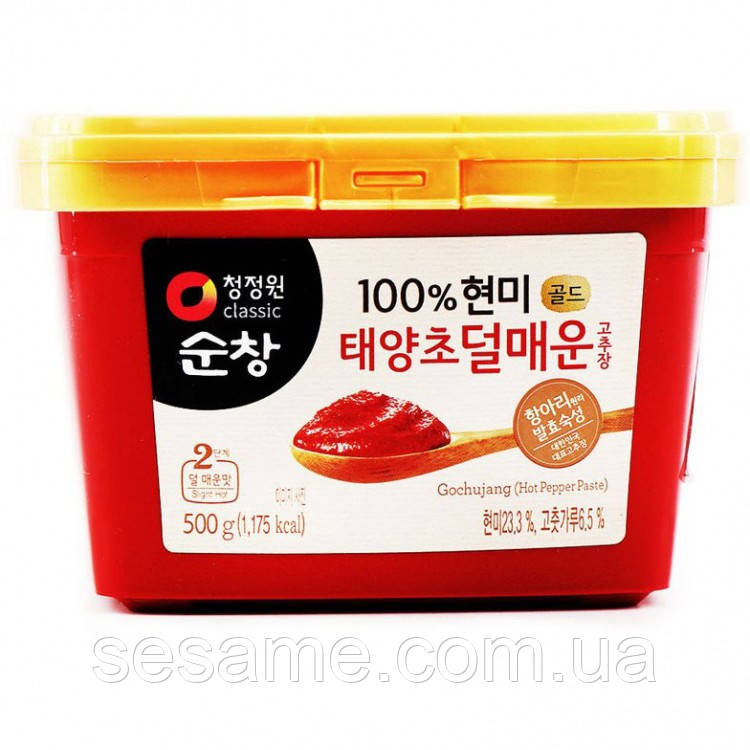 Корейська соєва перцева гостра паста Кочудян Гочуджан Daesang 500 грам