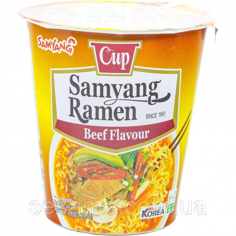 Локшина в склянці з яловичиною Samyang 65г