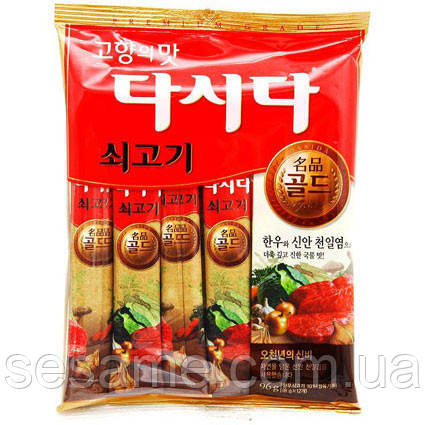 Бульйон гранульований Гамчімі зі смаком морепродуктів у стіках Daesang 120г