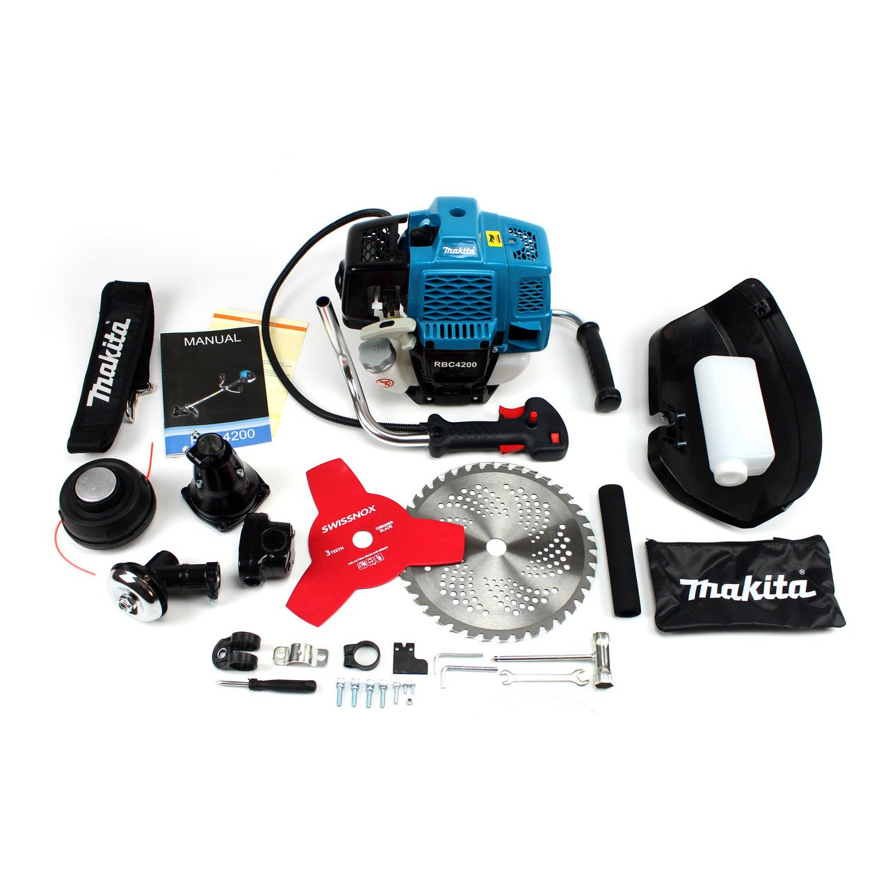 Мотокоса Makita RBC-4200 (4.2 кВт, 2х тактний) Комплектация "Стандарт". Бензокоса Макита
