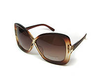 Большие женские очки солнцезащитные светло-коричневые Soul