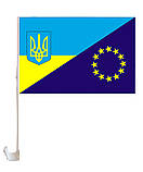Флаги на авто (Автофлаг Україна — ЄС з тримачем), фото 4