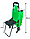 Господарська тачка на колесах, | Колір №18 - зелена з кольоровими смужками | візок-кравчучка, фото 3
