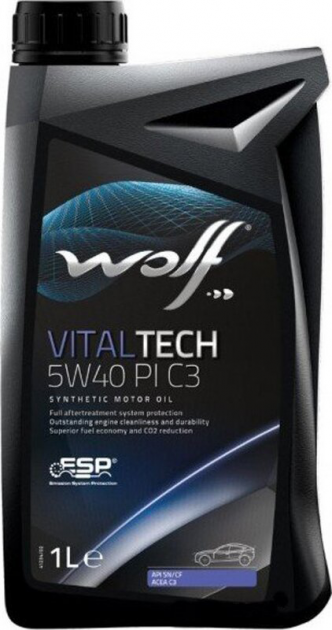 Моторна олива Wolf Oil Vitaltech PI C3 5w40 1 л