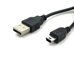 Кабель USB 2.0 (AM/Mini 5 pin) 0,65 м, чорний