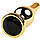 Анальний корок Gold anal plug Toyfa black round-shaped, фото 5