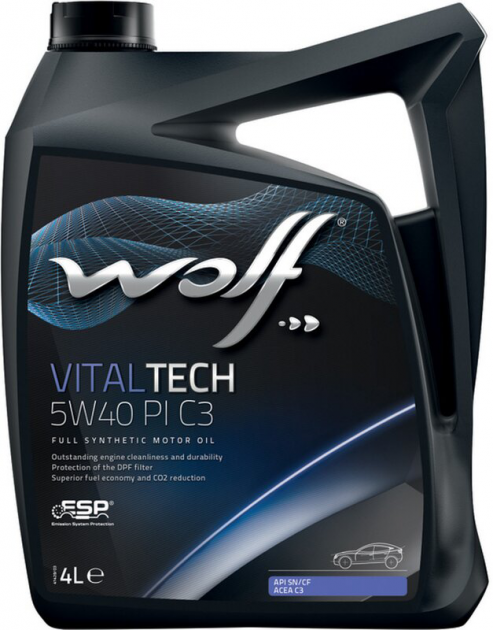 Моторна олива Wolf Oil Vitaltech PI C3 5w40 4 л