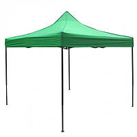 Посилений Розсувний намет 3х3 м Зелений, білий каркас