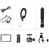 Кільцева лампа для блогера Beike QZSD Q6, 33 см (Чорний), фото 5