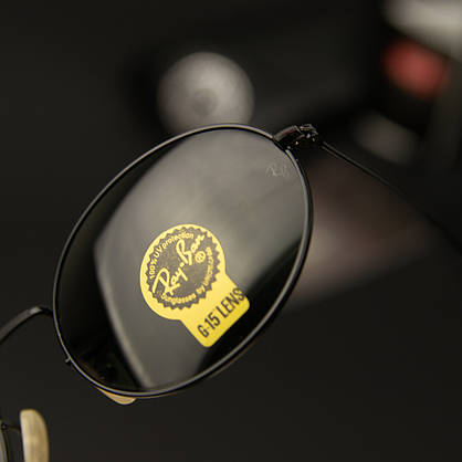 Сонцезахисні окуляри RAY BAN Oval carbon series (арт. RB3547) чорні, фото 5