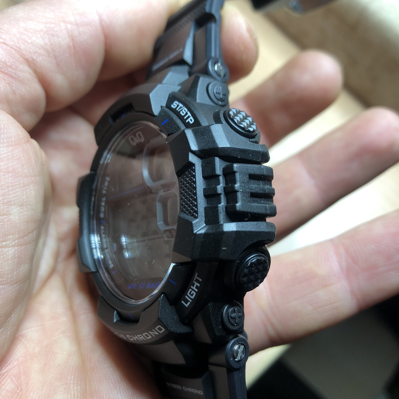 Водонепроницаемые противоударные часы мужские с подсветкой Q&Q 10 АТМ Оригинал - фото 7 - id-p1610002002