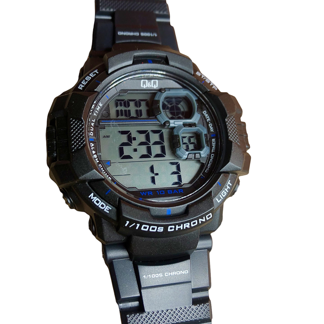 Водонепроницаемые противоударные часы мужские с подсветкой Q&Q 10 АТМ Оригинал - фото 8 - id-p1610002002