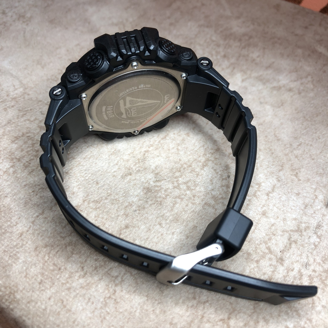 Водонепроницаемые противоударные часы мужские с подсветкой Q&Q 10 АТМ Оригинал - фото 9 - id-p1610002002