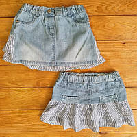 Джинсова спідниця для дівчинки, зріст 92, колір блакитний