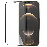Защитное полноэкранное стекло закаленное для iPhone 12/12Pro |6.1"/2.5D рамка| HOCO G5 Черный