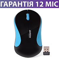 Беспроводная мышка A4Tech G3-270N черная/синяя, мышь для ПК и ноутбука