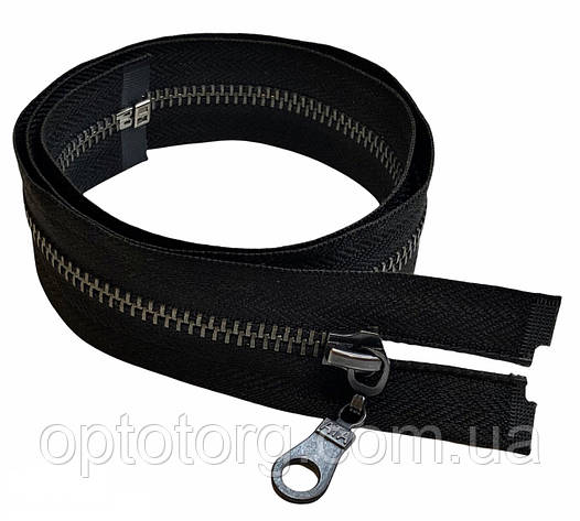 Блискавка металева Чорна 16см Тип5 кишенькова Kiwi, фото 2