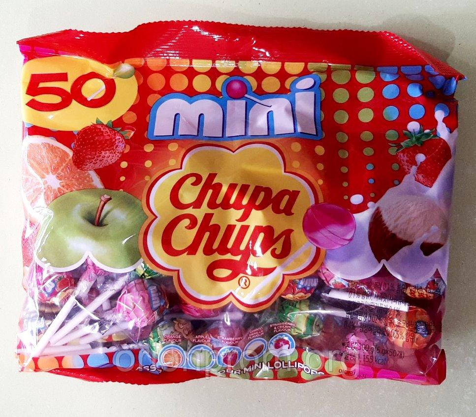 Льодяник на паличці Chupa Chups Mini 6 г 50 штук, фото 1