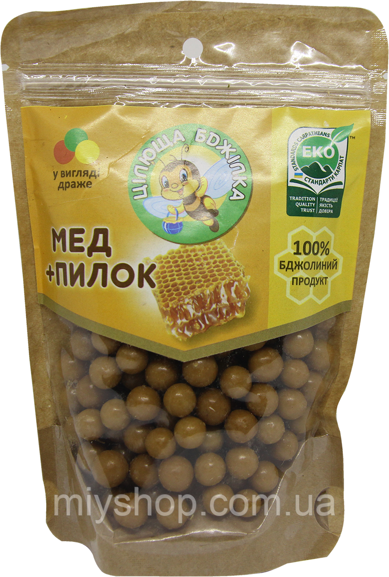 Цілюща Бджілка (мед+пилок) 150гр, фото 1