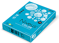 Бумага офисная цветная A4 NIVEUS, 500 л, 80 г/м2, насыщенная AB48 Aqua Blue, Синий