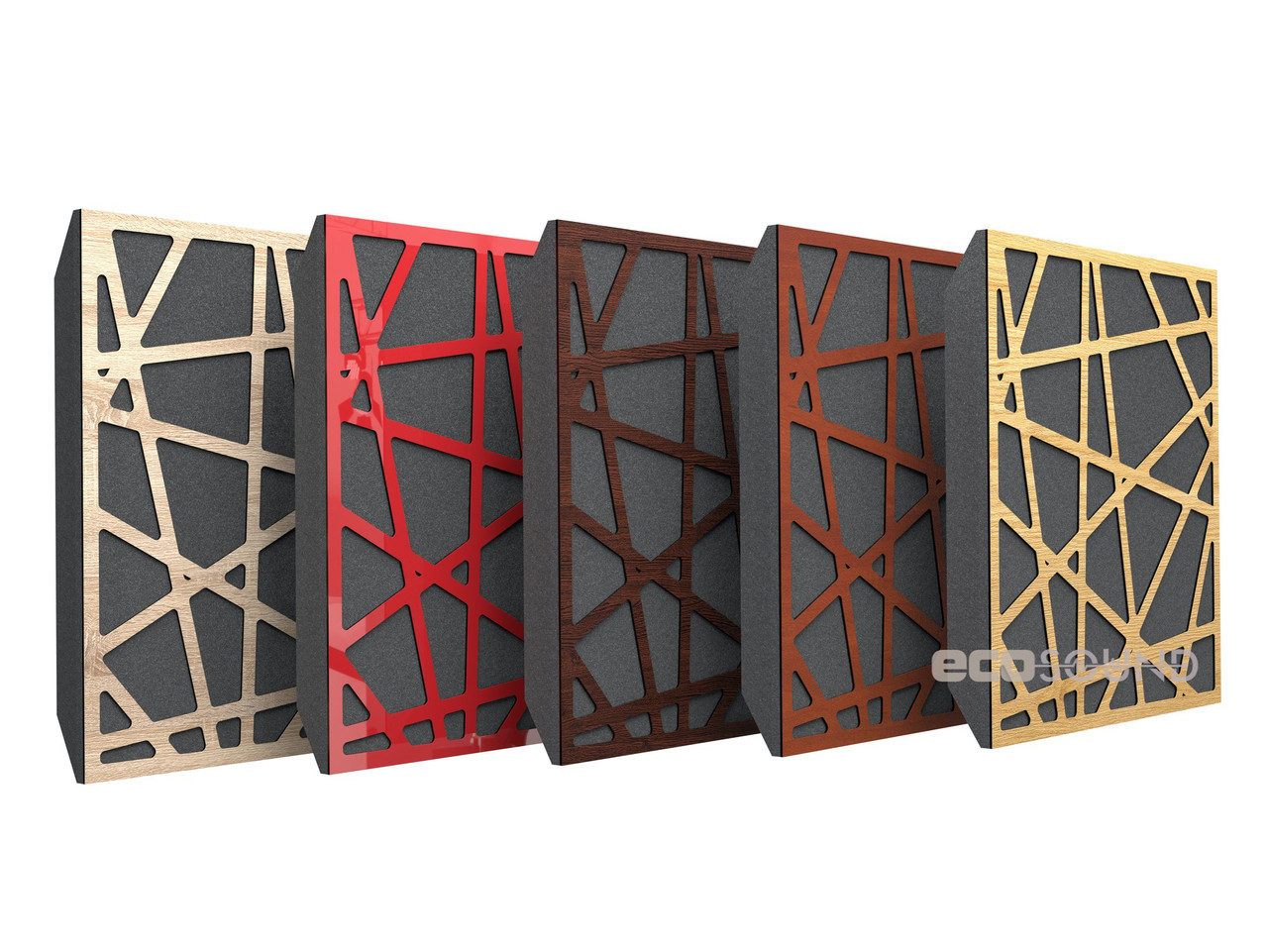 Акустична панель Ecosound EcoArt XL Apple-Locarno 50 х 50 см 53 мм коричнева