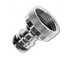 Адаптер на кран з внутрішньою різьбою 3/4" 
латунний нікельований, GKK0034