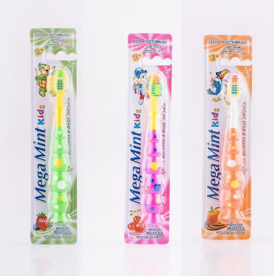 Дитяча зубна щітка Mega Mint Kids (3 кольори)