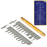 Набір скальпелів для мікросхем BGA MECHANIC iMax9 (ручка+20 лез)